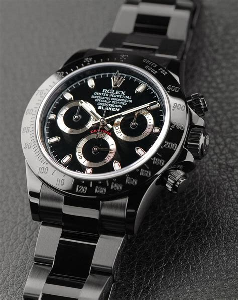 schwarze rolex blaken|custom made Rolex watches.